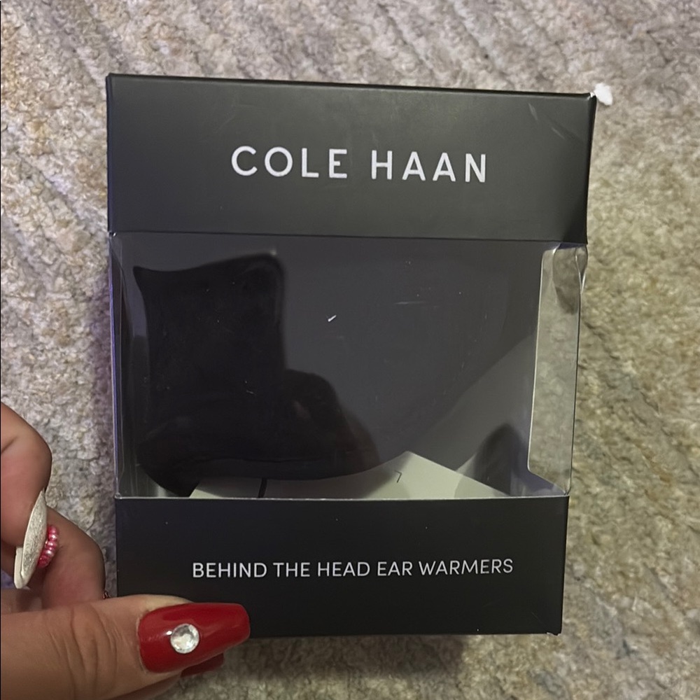 Cole Haan Black Ear Warmers